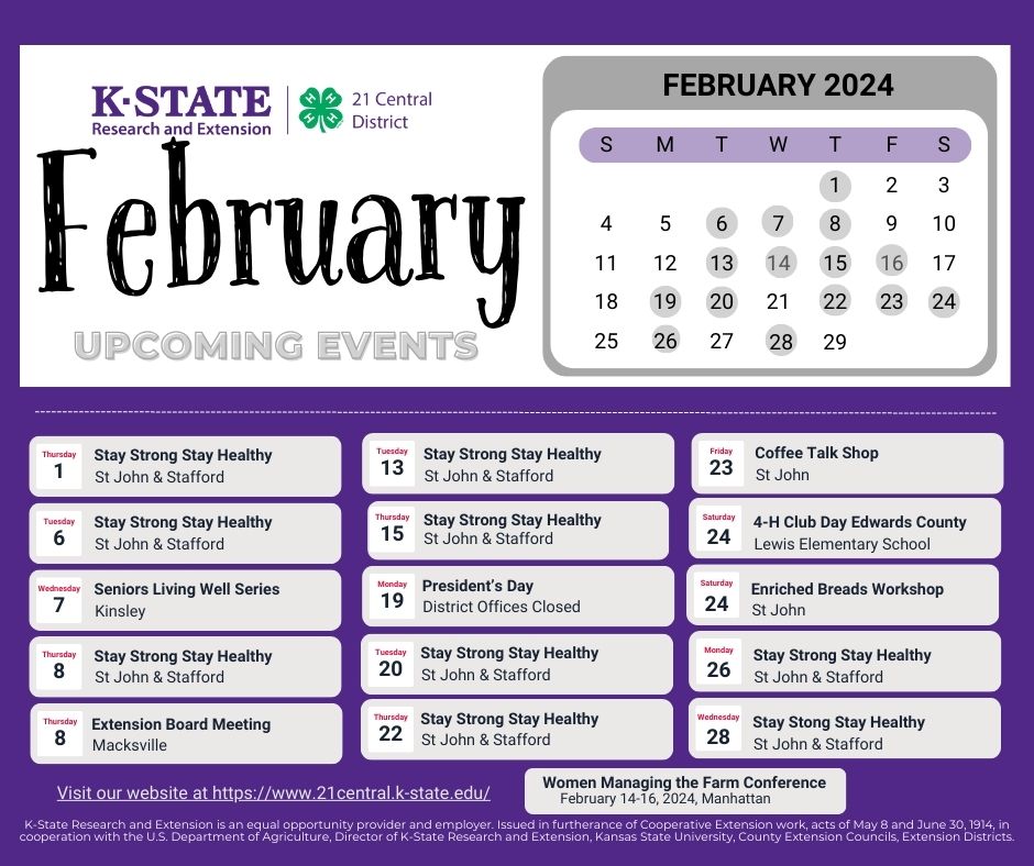 February 2024 Extension Schedule